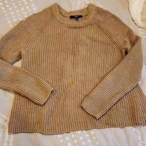 Quince Tan Knit Sweater